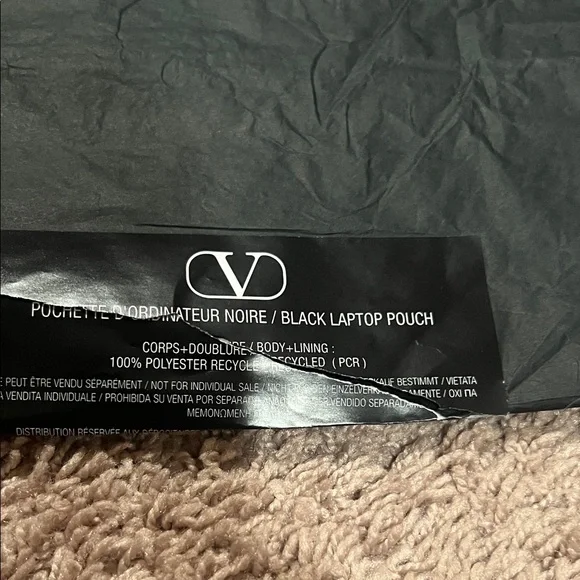 Valentino Black Laptop or Tablet Case - Picture 8 of 8